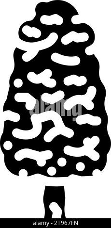 kauri tree jungle amazon glyph icon vector illustration Stock Vector ...