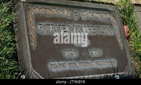 Glendale, California, USA 21st November 2023 Actor Errol FlynnÕs wife Patrick Flynn Grave in Garden of Everlasting Peace in Court of Freedom at Forest Lawn Memorial Park on November 21, 2023 in Glendale, California, USA. Photo by Barry King/Alamy Stock Photo Stock Photo