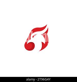 Phoenix Abstract Logo Simple Design. Bird Head Logo Stock Vector
