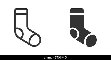 Socks icon isolated on a white background Stock Vector