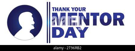 Thank Your Mentor Day Vector illustration. Suitable for greeting card, poster and banner Stock Vector