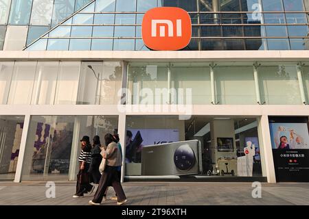 SHANGHAI, CHINA - NOVEMBER 23, 2023 - The Mi Home in Shanghai, China, November 23, 2023. Stock Photo