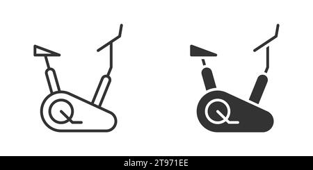 Excercise bike icon. Vector illustration Stock Vector