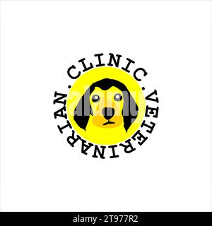 Veterinary and pet shop logo vector design Stock Vector
