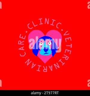 Veterinary and pet shop logo vector design Stock Vector