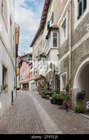 beautiful street in the city of Chiusa (Klausen) Italy Stock Photo