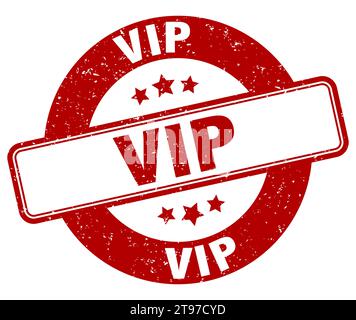 vip stamp. vip sign. round grunge label Stock Vector