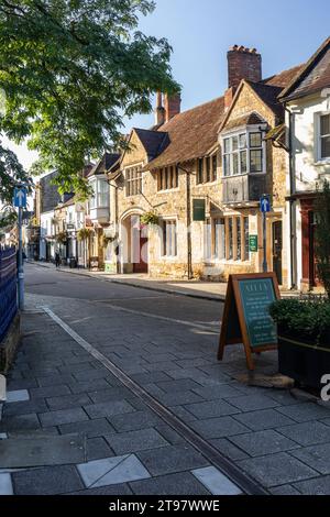 Cheap Street in Sherborne town centre, Sherborne, Dorset, England, UK Stock Photo