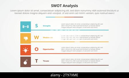 swot business framework strategic template infographic concept for ...