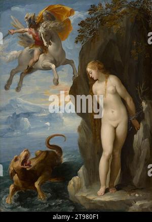 Perseus Rescuing Andromeda 1594-95 by Giuseppe Cesari Stock Photo