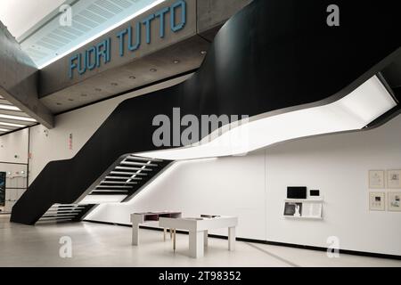 The interior of the Maxxi Museum of XXI Century Art, designed by Zaha ...