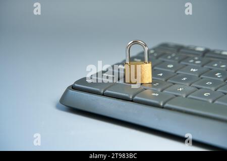 Cyber ​​security and information or network protection. Cyber ​​Technology Web Services for Business. Phishing, mobile phone hacker or cyber scam conc Stock Photo