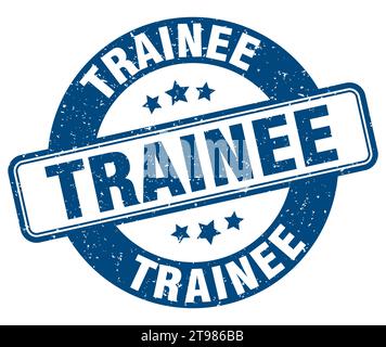 trainee stamp. trainee sign. round grunge label Stock Vector