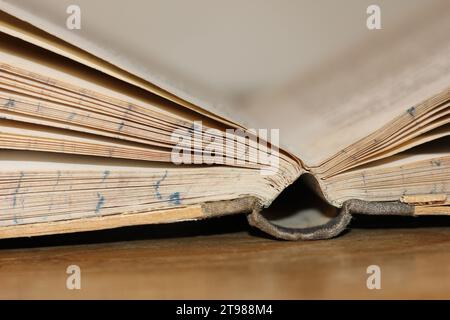 Old Book Details Stock Photo