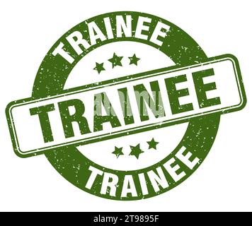 trainee stamp. trainee sign. round grunge label Stock Vector