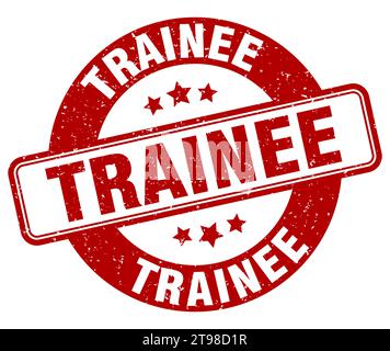 trainee stamp. trainee sign. round grunge label Stock Vector