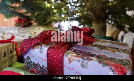 Gifts Under the Tree Stock Photo