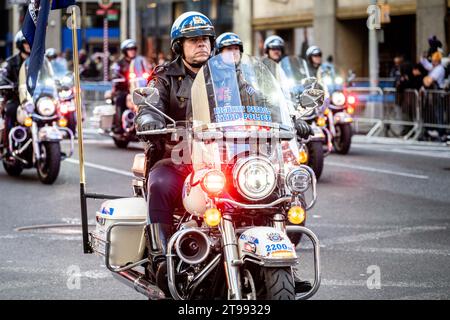 NYPD Police officers on motorcycles at the Immigrants Parade in New ...