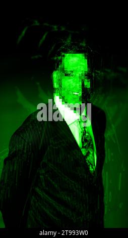 A deepfake of a politician or businessman Stock Photo