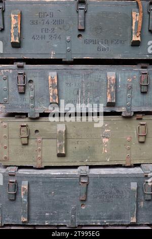 Bomb Rack Soviet soviet army box of ammunition isolated Stock Photo - Alamy