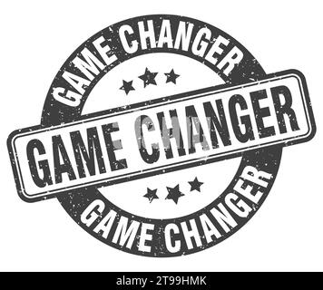 game changer stamp. game changer sign. round grunge label Stock Vector