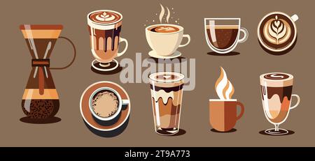 https://l450v.alamy.com/450v/2t9a773/coffee-icons-in-cartoon-style-vector-isolated-2t9a773.jpg