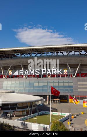 Ali Sami Yen Rams Park Stadium view. Galatasaray SK and Atletico Madrid ...