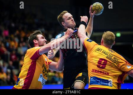Odense, Denmark. 23rd Nov, 2023. Omar Ingi Magnusson (14) of SC Magdeburg seen in the EHF Champions League match between GOG and SC Magdeburg at Jyske Bank Arena in Odense. (Photo Credit: Gonzales Photo/Alamy Live News Stock Photo
