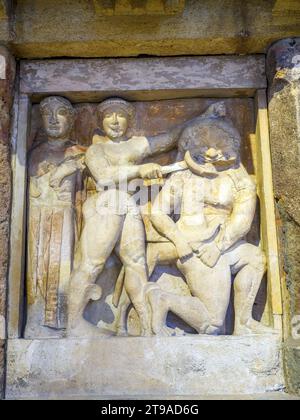 The Archaeological Museum, Palermo, Sicily showing the famous Roman ...