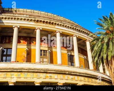 Teatro Politeama Garibaldi - Palermo, Italy Stock Photo