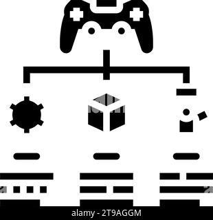 concept design game development glyph icon vector illustration Stock ...