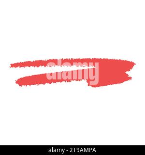 strikethrough colored charcoal crayon underline. doodle colorful wavy lines emphasis. hand drawn marker stripes, brush strokes and arrows Stock Vector