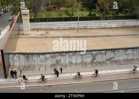 Berlin, Germany - November 02, 2022: People near Berlin Wall Memorial (Gedenkstatte Berliner Mauer). Stock Photo