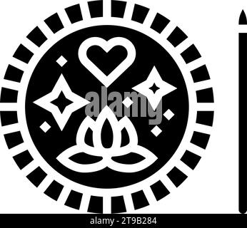 mood tracker mental health glyph icon vector illustration Stock Vector