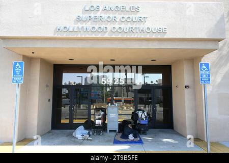 Los Angeles, California, USA - July 29, 2023: Los Angeles County Superior Court - Hollywood Courthouse. Stock Photo