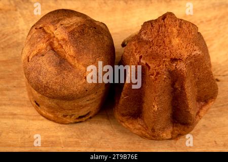 Italian Christmas Treat on Black background Stock Photo