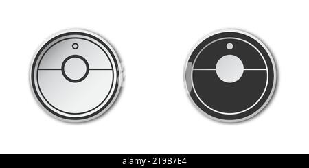 Robot vacuum icon. Vector illustration Stock Vector