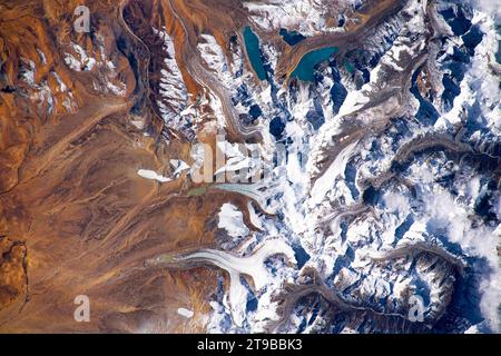Beauty in nature. Planet Earth feature or detail. Aerial view from the ISS or International Space Station. Usage guidelines: https://www.nasa.gov/nasa Stock Photo