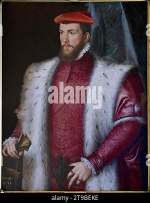 Odet de Coligny, Cardinal de Chatillon c. 1548 by Francois Clouet Stock Photo