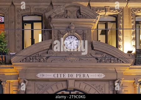 Pera Building Cite de Pera building in Istiklal Street, historical structure with ...