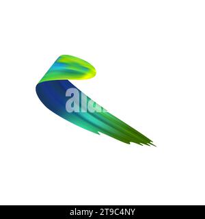 3d Brushstroke gradient texture brush Stock Vector