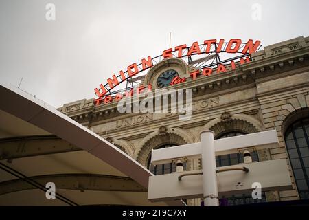 Union Station, Denver, Colorado (canvas black wrap). FREE SHIPPING! sold #2140