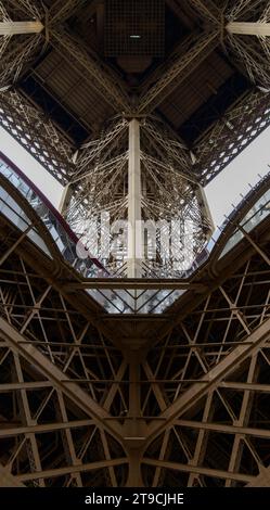 Eiffel Tower Structure Design Details Stock Photo