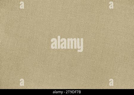 Beige woolen plane fabric with without waves, background smooth tissue Stock Photo