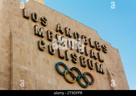 The Los Angeles Memorial Coliseum Stock Photo