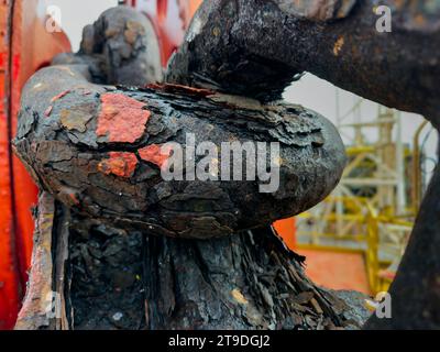Old rusty chain. Stock Photo