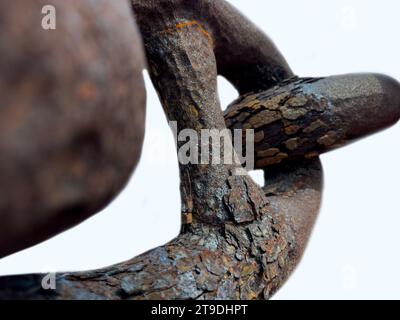 Old rusty chain. Stock Photo