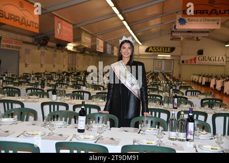 Cervere, Italy. 24th Nov, 2023. Cervere : Miss Italy 2023 Francesca Bergesio. In the photo : Francesca Bergesio Credit: Independent Photo Agency/Alamy Live News Stock Photo