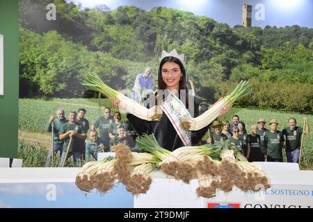 Cervere, Italy. 24th Nov, 2023. Cervere: Miss Italy 2023 Francesca Bergesio. In the photo: Francesca Bergesio Credit: Independent Photo Agency/Alamy Live News Stock Photo