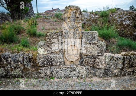 Old stone walls with grey textur photos taken in the mountains of Fiais da Beira - Coimbra District Portugal Stock Photo